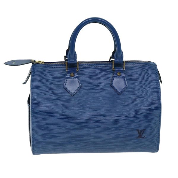 LOUIS VUITTON Epi Speedy 25 Hand Bag Toledo Blue M43015  ep4761 Hot on Sale