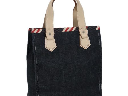 BURBERRY Blue Label Denim Hand Bag Canvas NavyNew ti1891 For Sale