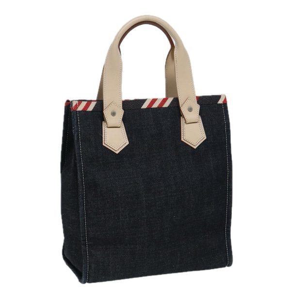 BURBERRY Blue Label Denim Hand Bag Canvas NavyNew ti1891 For Sale