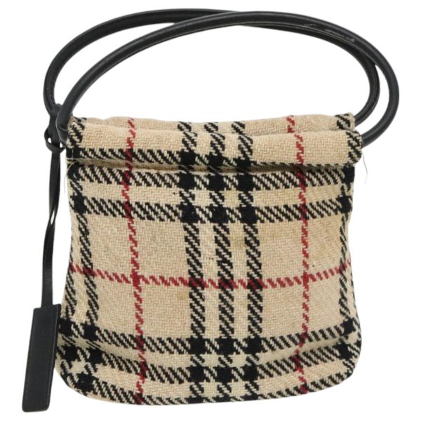 BURBERRY Nova Check Hand Bag Canvas BeigeNew 96173 Hot on Sale