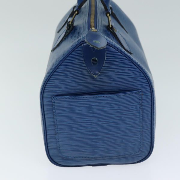 LOUIS VUITTON Epi Speedy 25 Hand Bag Toledo Blue M43015  ep4761 Hot on Sale