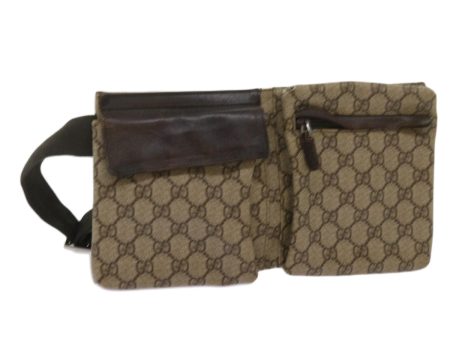 GUCCI GG Supreme Waist bag PVC Beige 28566 ar11508 Online