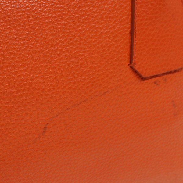 BURBERRY Hand Bag Leather OrangeNew 84243 For Sale