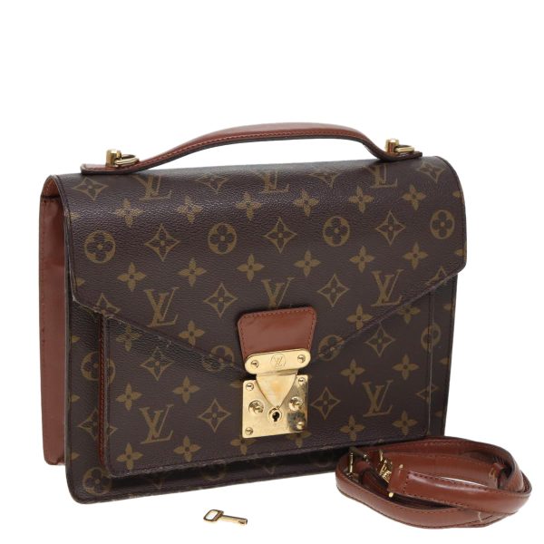 LOUIS VUITTON Monogram Monceau 28 Hand Bag 2way M51185  79898 Online