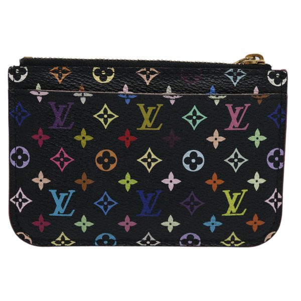 LOUIS VUITTON Multicolor Pochette Cles NM Coin Purse Black M60279  yk9520 Online