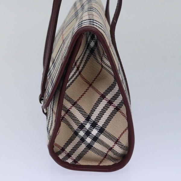 BURBERRY Nova Check Hand Bag Canvas BeigeNew yk13611 Online