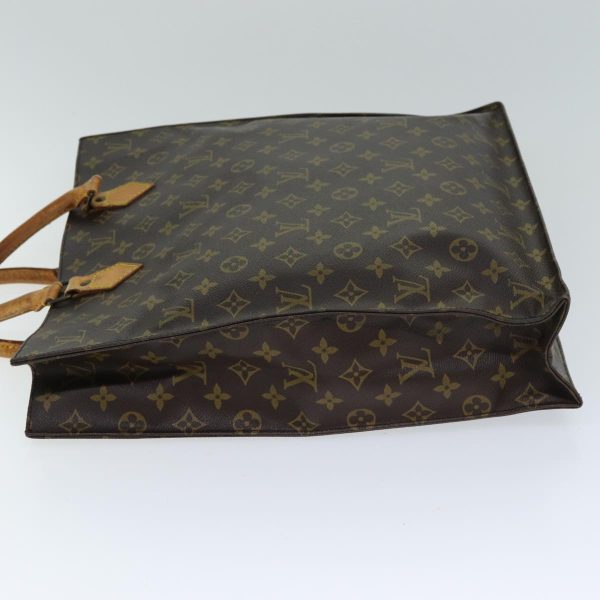 LOUIS VUITTON Monogram Sac Plat Hand Bag M51140  77617 Fashion