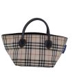 BURBERRY Nova Check Blue Label Hand Bag Nylon BeigeNew 80166 Fashion