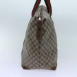 GUCCI GG Supreme Web Sherry Line Boston Bag PVC Beige Red 89 19 012 th4748 Online now