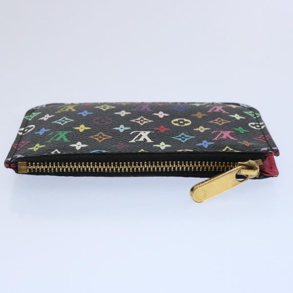 LOUIS VUITTON Multicolor Pochette Cles NM Coin Purse Black M60279  yk9520 Online