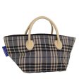 BURBERRY Nova Check Blue Label Hand Bag Nylon BlueNew kk236 For Discount