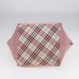 BURBERRY Nova Check Blue Label Hand Bag Nylon Leather Pink SilverNew hk1571 For Cheap