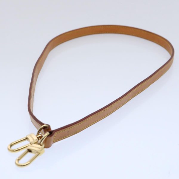 LOUIS VUITTON Shoulder Strap Leather 35.4   Beige  61188 Fashion