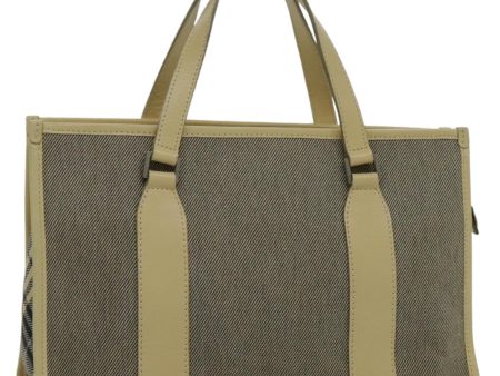 BURBERRY Blue Label Hand Bag Canvas Beige SilverNew bs19103 Online Sale