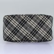 BURBERRY Nova Check Blue Label Hand Bag Nylon BlackNew 77009 For Sale