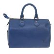 LOUIS VUITTON Epi Speedy 25 Hand Bag Toledo Blue M43015  59852 For Cheap