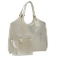 LOUIS VUITTON Epi Plage Via Hand Bag Vinyl Leather Clear White M92153 Auth 77615 Hot on Sale