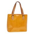 LOUIS VUITTON Monogram Vernis Houston Hand Bag Jaune M91121  78215 Supply