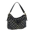 BURBERRY Nova Check Blue Label Hand Bag Nylon BlackNew 81944 Sale