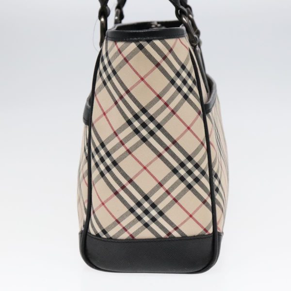 BURBERRY Nova Check Hand Bag Canvas Beige BlackNew 90729 For Discount