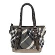 BURBERRY Nova Check Hand Bag Canvas Leather 2way BlackNew bs16022 For Cheap