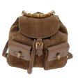 GUCCI Bamboo Backpack Suede Brown 003 2058 0016 72436 For Discount