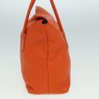 BURBERRY Hand Bag Leather OrangeNew 84243 For Sale