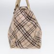 BURBERRY Nova Check Blue Label Hand Bag Nylon Beige Pink SilverNew bs17115 Supply