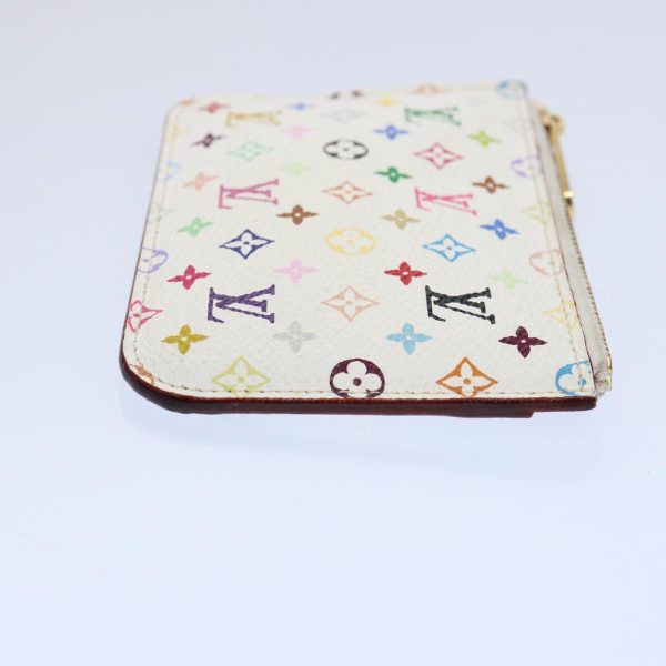 LOUIS VUITTON Multicolor Pochette Cles NM Coin Purse White M93734  58968 Cheap