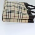 BURBERRY Nova Check Hand Bag Canvas BeigeNew ep4500 on Sale