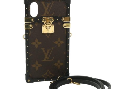 LOUIS VUITTON Monogram iPhone X XS Eye Trunk Light iPhone Case M67892 Auth 60116 Online