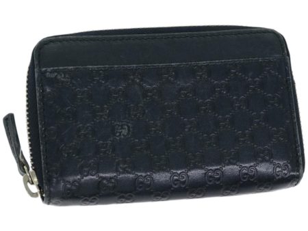 GUCCI GG Canvas Guccissima Coin Purse Navy 256810 67539 on Sale