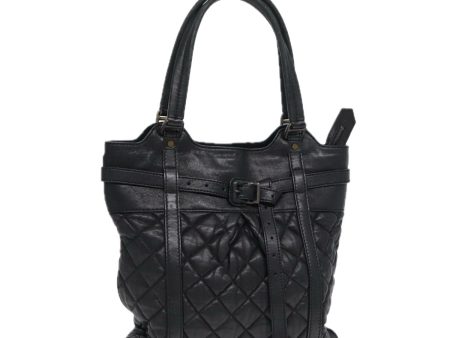 BURBERRY Hand Bag Leather BlackNew ti2051 For Discount