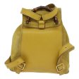 GUCCI Bamboo Backpack Suede Leather Yellow 003 1705 0030 69737 on Sale