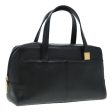 BURBERRY Hand Bag Leather Black GoldNew bs18522 Online Sale