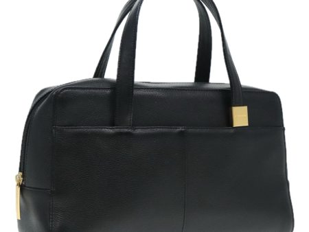 BURBERRY Hand Bag Leather Black GoldNew bs18522 Online Sale