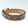 LOUIS VUITTON Damier Ebene Ceinture Ellipse Belt 27.6 -35.4  M6995 Auth ar10898 on Sale