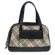 BURBERRY Nova Check Hand Bag Canvas Beige SilverNew bs17636 For Cheap