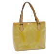 LOUIS VUITTON Monogram Vernis Houston Hand Bag Beige M91004  ki3837 on Sale