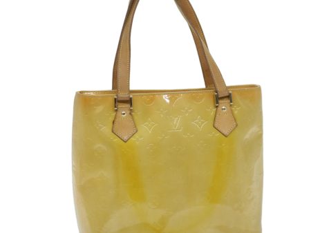 LOUIS VUITTON Monogram Vernis Houston Hand Bag Beige M91004  ki3837 on Sale