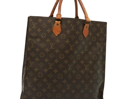 LOUIS VUITTON Monogram Sac Plat Hand Bag M51140  79082 Fashion