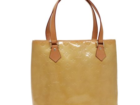 LOUIS VUITTON Monogram Vernis Houston Hand Bag Beige M91004  ep4651 Online Hot Sale