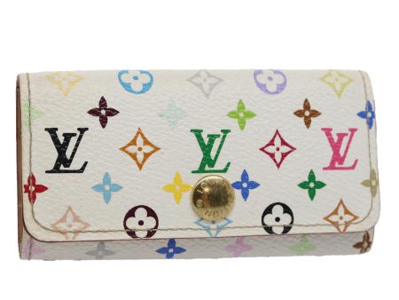 LOUIS VUITTON Monogram Multicolor Multi Cles 4 Keys Case White M60043 Auth 61500 Supply