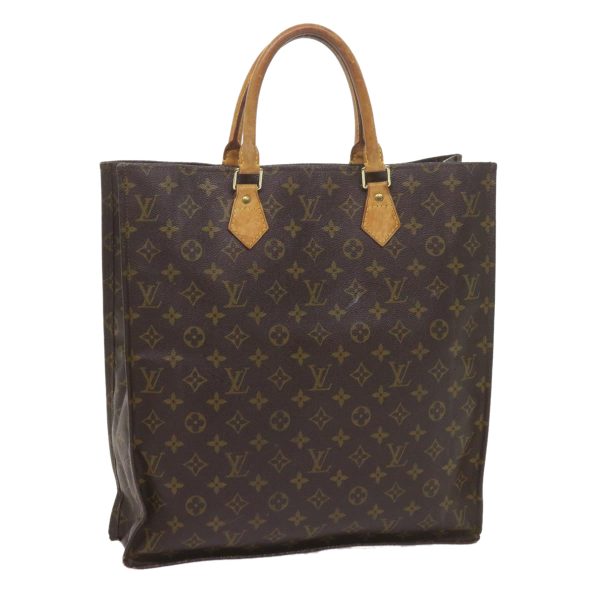 LOUIS VUITTON Monogram Sac Plat Hand Bag M51140  59895 For Sale