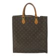 LOUIS VUITTON Monogram Sac Plat Hand Bag M51140  56866 Online now