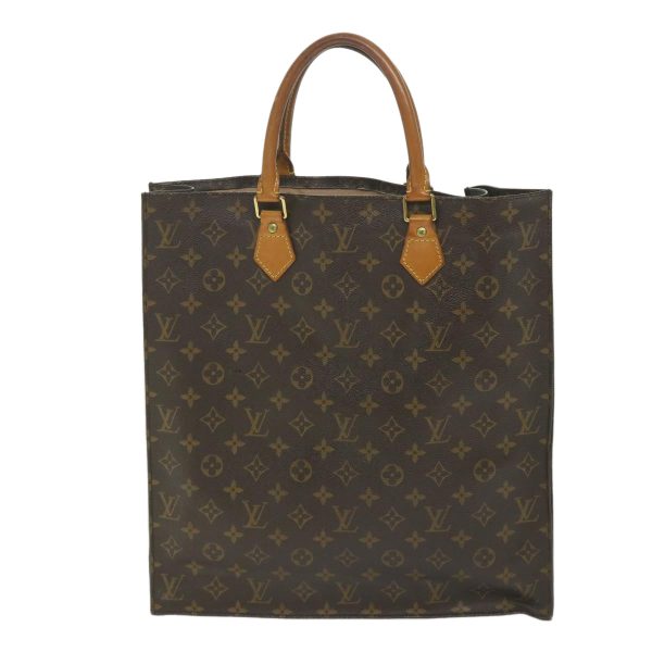 LOUIS VUITTON Monogram Sac Plat Hand Bag M51140  56866 Online now