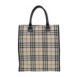 BURBERRY Nova Check Hand Bag Canvas Beige Dark BrownNew bs15800 Online Sale