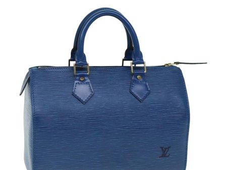 LOUIS VUITTON Epi Speedy 25 Hand Bag Toledo Blue M43015  ep4761 Hot on Sale