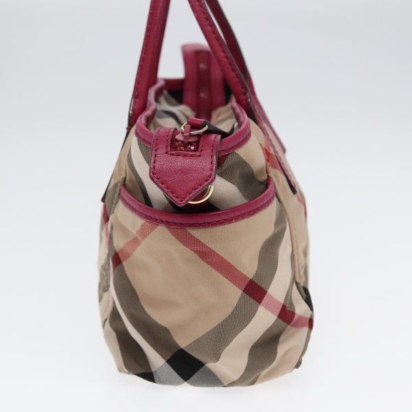 BURBERRY Nova Check Hand Bag Canvas 2way Beige GoldNew 88617 Discount