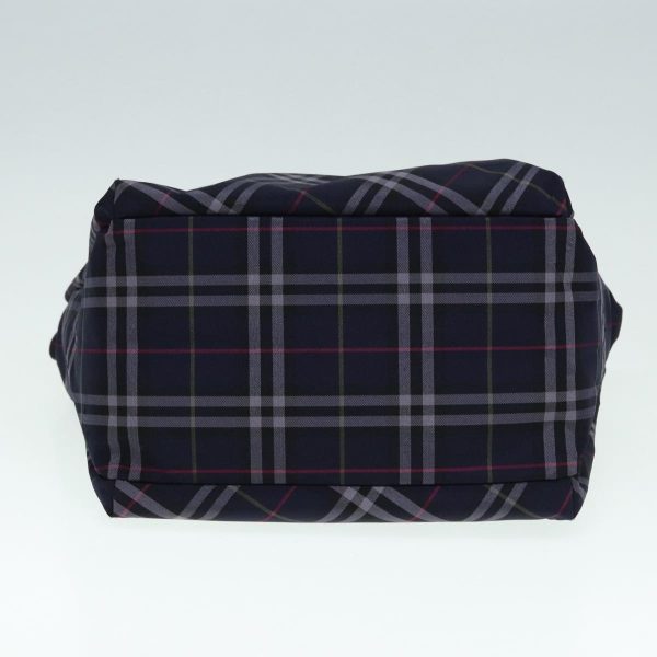 BURBERRY Nova Check Blue Label Hand Bag Nylon NavyNew ti1994 Online